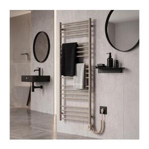 Imagine Vertaduro - Radiator de baie SIMONE cu termostat, 600 W, 144x50 cm, taupe