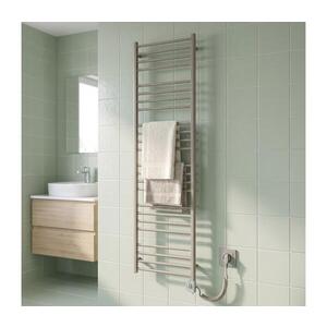 Imagine Vertaduro - Radiator de baie cu termostat SIMONE, 600 W, 174 x 50 cm, taupe