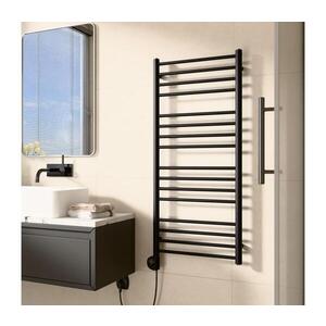 Imagine Vertaduro - Radiator de baie cu termostat SIMONE, 400 W, 114 x 50 cm, negru