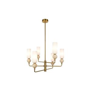 Imagine Lustră cu tijă SANTOS, 6xG9/40W/230V, aurie - PND-95331-6-BRSS
