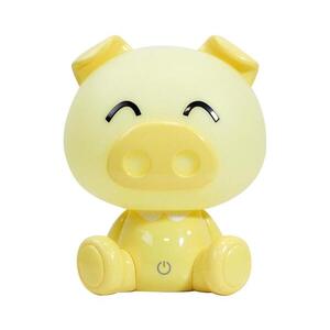 Imagine ONLI - Lampă de veghe LED reglabilă pentru copii PUPPIES LED/3W/230V 19 cm purceluș/galbenă