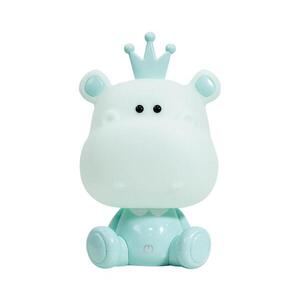Imagine ONLI - Lampă de veghe LED reglabilă pentru copii PUPPIES LED/3W/230V 25 cm hipopotam/verde