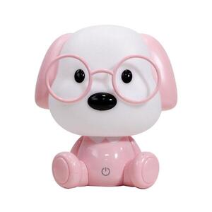 Imagine ONLI - Lampă de veghe pentru copii PUPPIES, dimerizabilă, LED/3W/230V, 20 cm, câine/roz