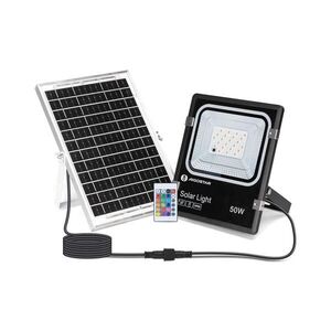 Imagine Proiector LED RGB solar dimabil LED/50W/3, 2V IP66 + telecomandă