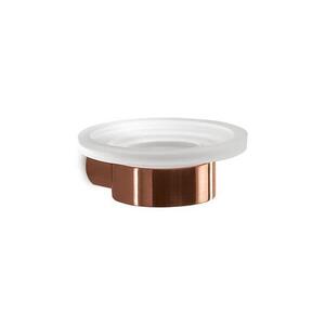 Imagine Gedy - Săpunieră de perete PIRENEI, sticlă opală/finisaj bronz