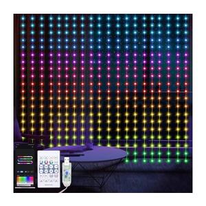 Imagine Perdea LED RGB dimabilă WIZARD, 400 LED, USB, 2 x 2 m, cu telecomandă