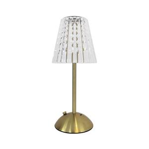 Imagine Lampă LED tactilă reîncărcabilă dimabilă de masă ELBA LED/1, 6W/800 mAh auriu/transparent