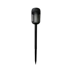 Imagine Lampă solară LED FLAME, 1, 2 V, 100 mAh, 1800 K, 37 cm, IP44, negru