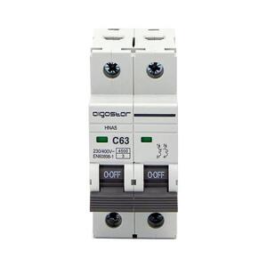 Imagine - Disjunctor bipolar (2P), 63 A, caracteristică C, 230-400 V