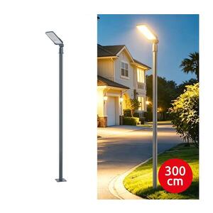 Imagine Lampă LED de exterior BRILAGI URBANLIGHT, cu stâlp și cablu de 3 m, 50W/230V, antracit, IP65