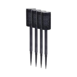 Imagine Set 4 buc. lămpi solare LED DECOR, 1, 2 V, 150 mAh, 3000 K, 39 cm, IP44, negru