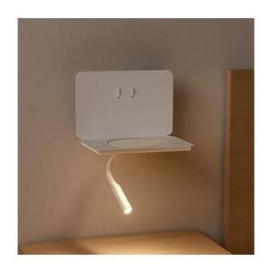 Imagine ONLI - Lampă LED flexibilă cu poliță WIK, LED/6, 5W/230V + LED/3W, albă