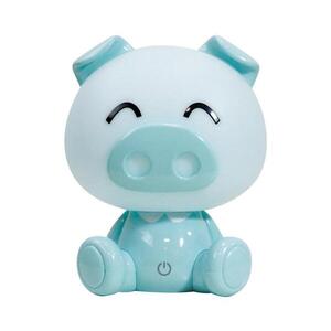 Imagine ONLI - Lampă de veghe LED reglabilă pentru copii PUPPIES, LED/3W/230V, 19 cm, porcușel/albastru