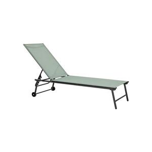 Imagine Șezlong reglabil TERA 57 x 185 cm, verde