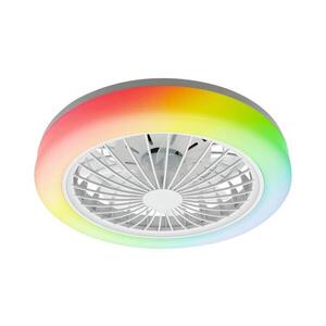 Imagine Plafonieră LED RGBW dimabilă cu lator ZAMBIA LED/24W/230V alb + telecomandă