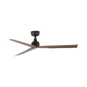Imagine FARO 34372 - lator de tavan MARINE M Ø 125 cm maro/negru IP44 + telecomandă