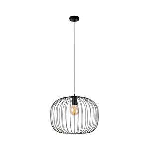 Imagine Lustră suspendată pe cablu OVELLA 1xE27/15W/230V Ø 46 cm negru