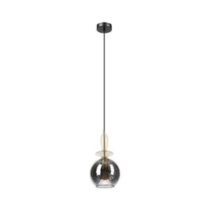 Imagine Pendul cu cablu VELLO 1xE27/15W/230V negru/bej fumuriu/negru