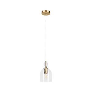 Imagine Pendul pe cablu VELARE 1xE27/15W/230V auriu/transparent