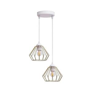 Imagine Lustră pe cablu CEED GOLD 2xE27/60W/230V d. 28 cm alb/auriu