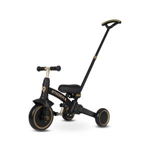 Imagine QPlay STAGER - Tricicletă 3 în 1 pentru copii, neagră