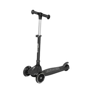 Imagine QPlay - Trotinetă pentru copii SPARKLING cu roți LED, neagră