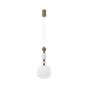 Imagine Lustră suspendată pe cablu ROYAL, 1xE27/15W/230V, auriu/alb