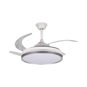 Imagine 46372 - Corp de iluminat LED dimabil PLAVE cu lator, 36W, 230V, CCT, argintiu/alb + telecomandă