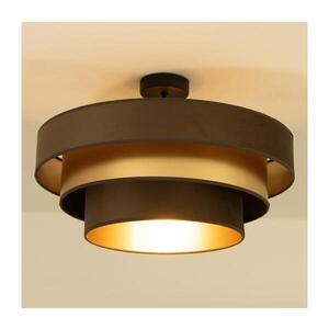Imagine Lustră aplicată WENTA 1x E27/60W/230V Ø 50 cm maro/auriu