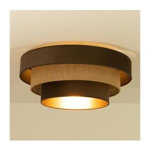 Imagine Plafonieră WENTA, 1 x E27, 60 W, 230 V, Ø 50 cm, maro/jută