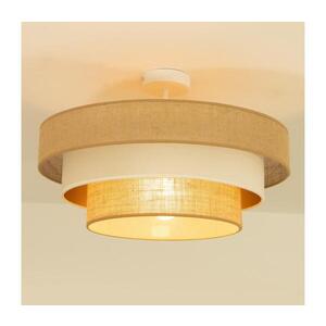 Imagine Plafonieră aplicată WENTA, 1xE27/60W/230V, Ø 50 cm, iută/bej