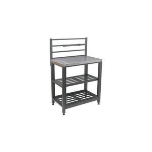 Imagine Modul masă pentru exterior 80x47x123 cm, negru/inox