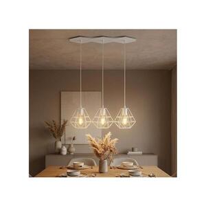 Imagine Lustră pe cablu DIAMOND 3xE27/60W/230V albă