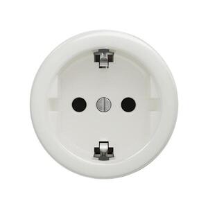 Imagine Reblig - Priză retro de perete SCHUKO 230V/16A, ceramică, albă, fără ramă