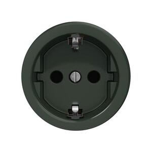 Imagine Reblig - Priză retro de perete SCHUKO 230V/16A, fără ramă, verde