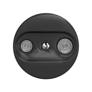 Imagine Reblig - Priză de antenă TV+FM (cu trecere) fără ramă, antracit