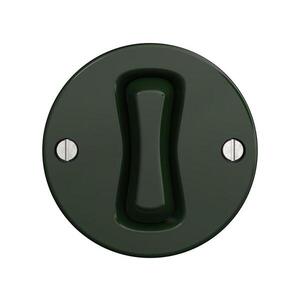 Imagine Reblig - Buton retro fără ramă, verde