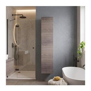 Imagine Dřevojas - Dulap suspendat pentru baie ZYLO 35x155 cm, stejar închis