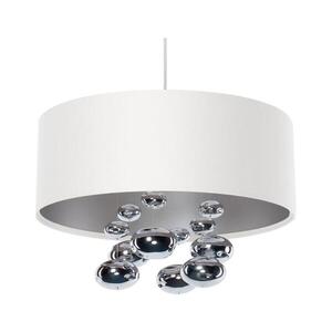 Imagine Lustră suspendată cu cablu BUBBLE 1xE27/60W/230V Ø50 cm albă