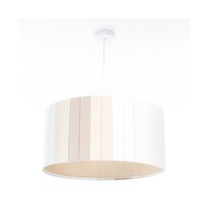 Imagine Candelabru suspendat cu cablu STRIPES 1xE27/60W/230V Ø 60 cm crem