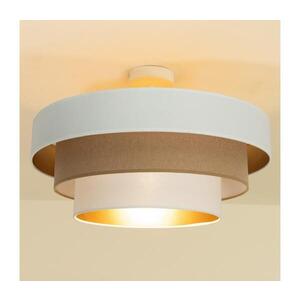 Imagine Plafonieră aplicată WENTA 1xE27/60W/230V, Ø 50 cm, alb/maro