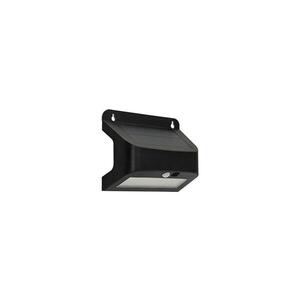 Imagine Aplica LED solară de perete cu senzor SOLTO, 6W, 3, 7V, 4000K, IP54, 2400 mAh, negru