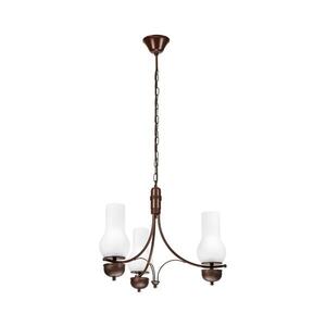 Imagine BRILAGI - Lustră LED pe lanț COTTAGE 3xE14/40W/230V fag/maro/alb