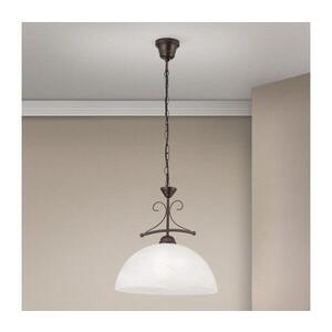 Imagine Orion - Lustra pe lanț RULA 1xE27/40W/230V, diametru 35 cm, alb/bronz