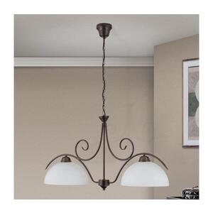 Imagine Orion - Lustra suspendată pe lanț RULA 2xE27/40W/230V alb/bronz