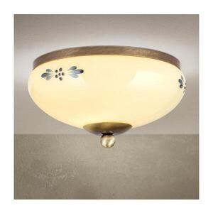 Imagine Orion - Plafonieră LANDHAUS 1xE27/60W/230V Ø 21 cm bronz/bej/albastru