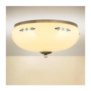 Imagine Orion - Plafonieră LANDHAUS, 3xE27/60W/230V, Ø 35 cm, bronz/bej/albastru