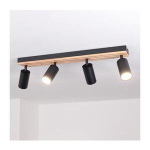 Imagine BRILAGI - Spot SELE WOOD ACOUSTIC, 4x GU10, 30W, 230V, negru/lemn