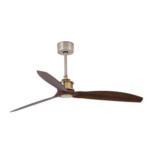 Imagine FARO 33398WT - lator de tavan. JUST FAN M Ø 128 cm maro/alamă Wi-Fi Tuya + telecomandă