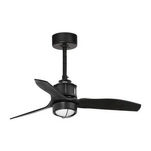 Imagine FARO 33424WT1N - lator JUST FAN S cu LED dimabil, 16W/230V, Ø 81 cm, negru WT + telecomandă